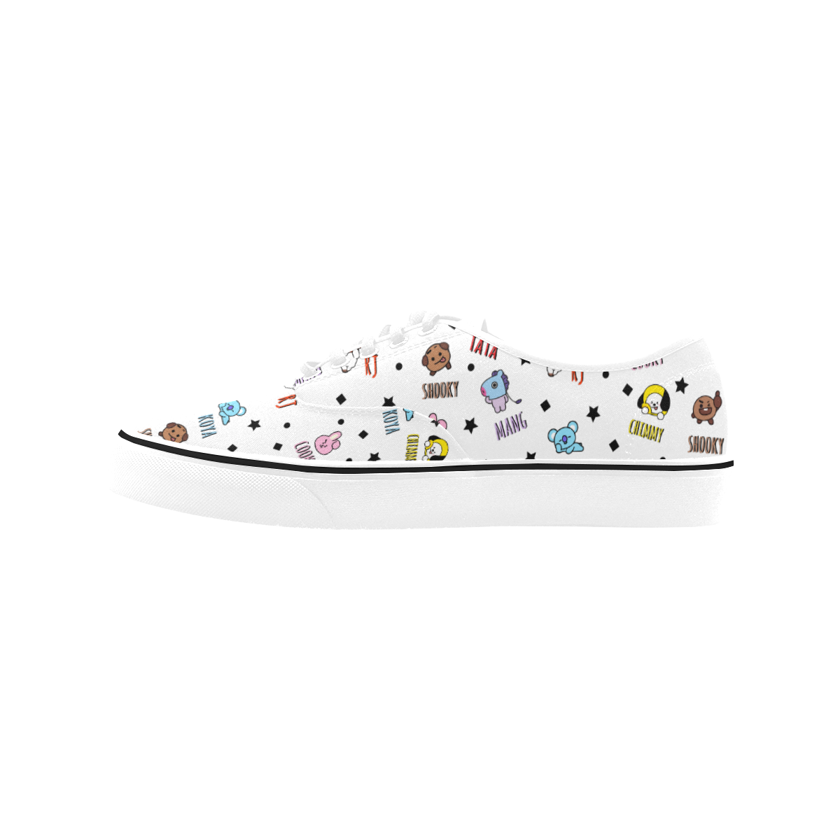 BT21 Classic Women's Canvas Low Top Shoes (Model E001-4)