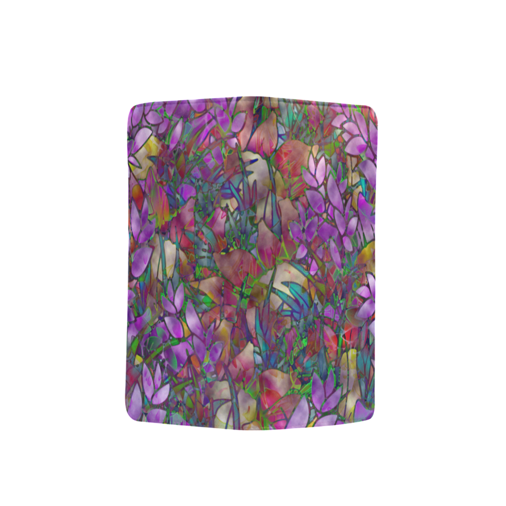 Floral Abstract Stained Glass G175 Men's Clutch Purse （Model 1638）
