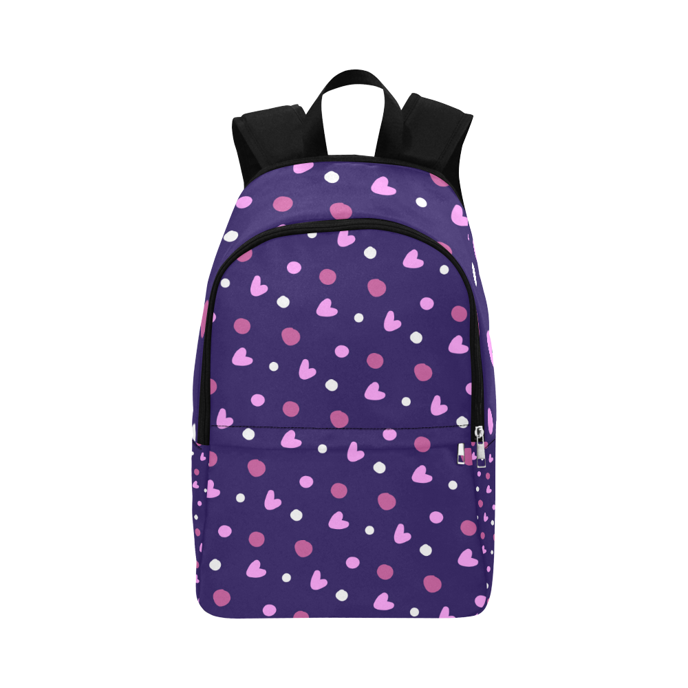 Hearts Fabric Backpack for Adult (Model 1659)