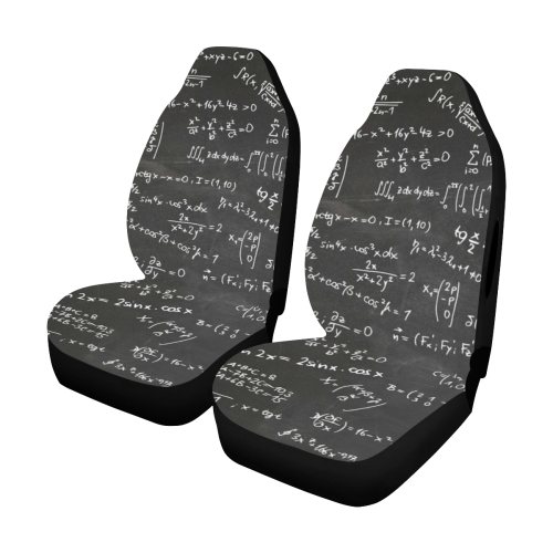 Mathematics Formulas Equations Numbers Car Seat Cover Airbag Compatible (Set of 2)
