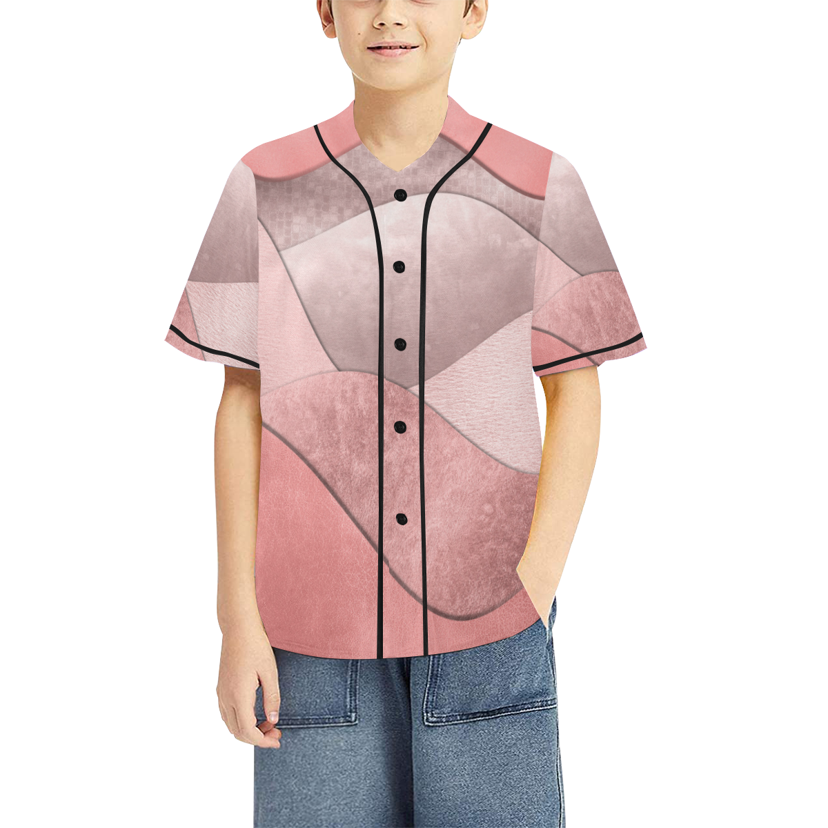 Space 4 sm All Over Print Baseball Jersey for Kids (Model T50)