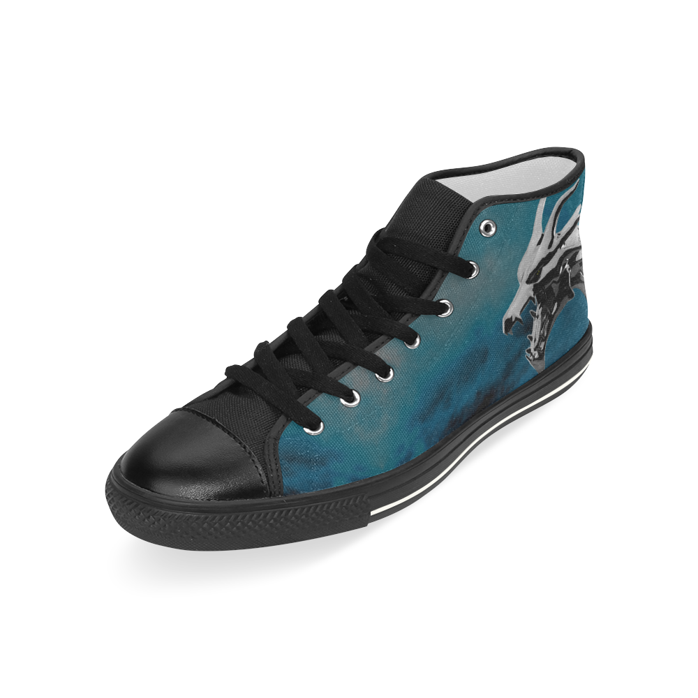 Steel Dragons v1.0 SkyBlue Men’s Classic High Top Canvas Shoes (Model 017)