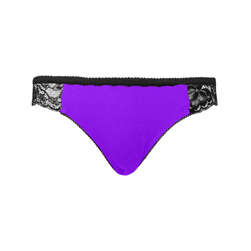 color electric violet Women's Lace Panty (Model L41)