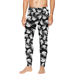 Cute Halloween Ghosts Men's All Over Print Leggings (Model L38)