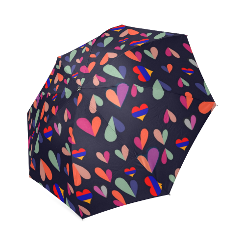 Armenian Hearts Foldable Umbrella (Model U01)