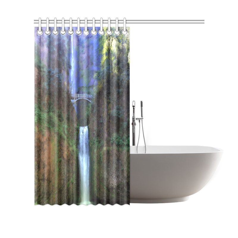Multnomah falls Shower Curtain 69"x70"