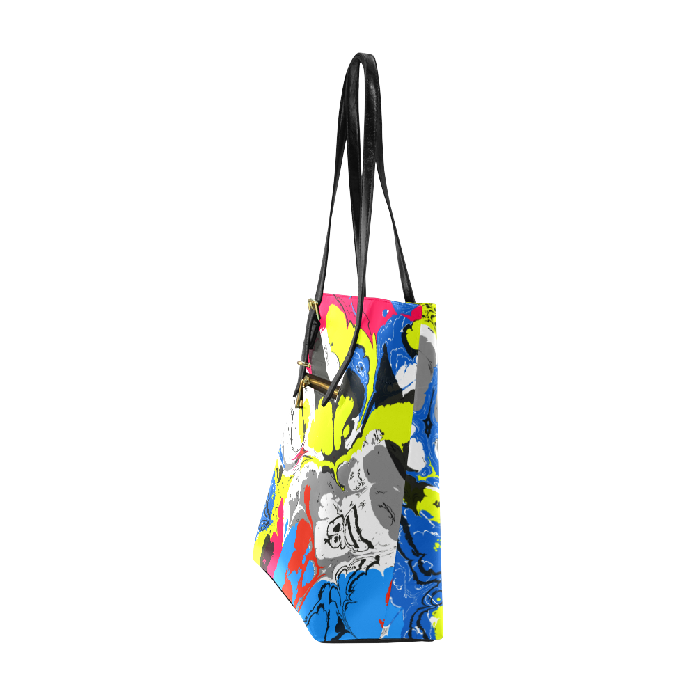 Colorful distorted shapes2 Euramerican Tote Bag/Small (Model 1655)
