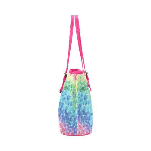 Brain Waves Leather Tote Bag/Small (Model 1651)