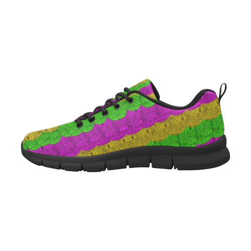 Hipster or hippie in  pattern style Men's Breathable Running Shoes/Large (Model 055)