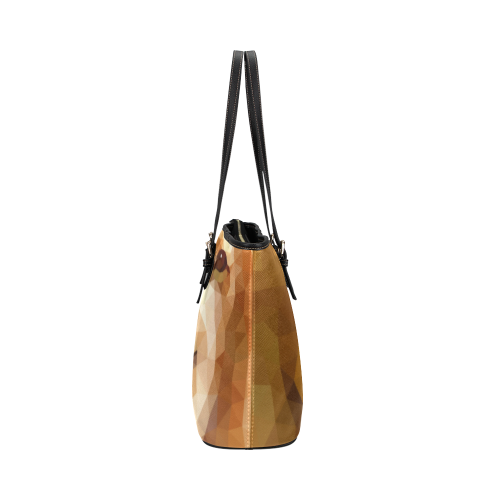 Polymetric Lion Leather Tote Bag/Small (Model 1651)