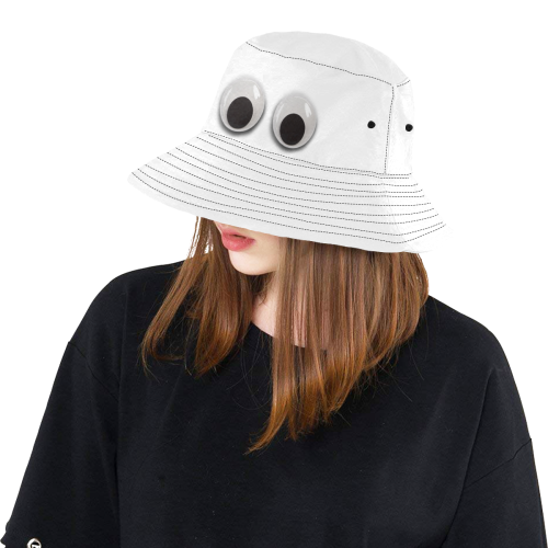Large Funny Googly Eyes All Over Print Bucket Hat