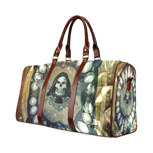 Awesome scary skull Waterproof Travel Bag/Large (Model 1639)