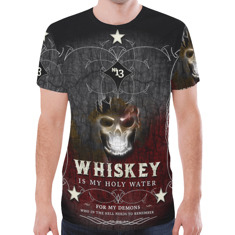 Holy Whiskey New All Over Print T-shirt for Men (Model T45)