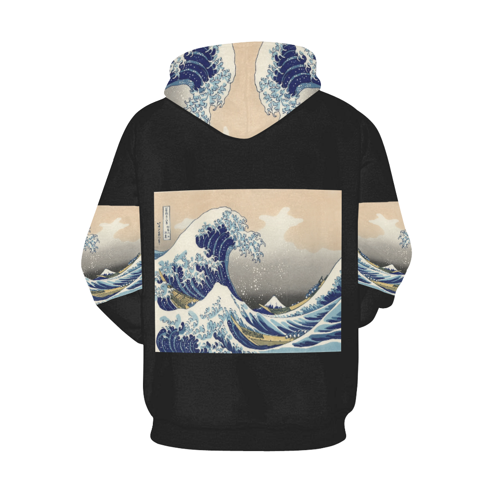 Waves All Over Print Hoodie for Men/Large Size (USA Size) (Model H13)