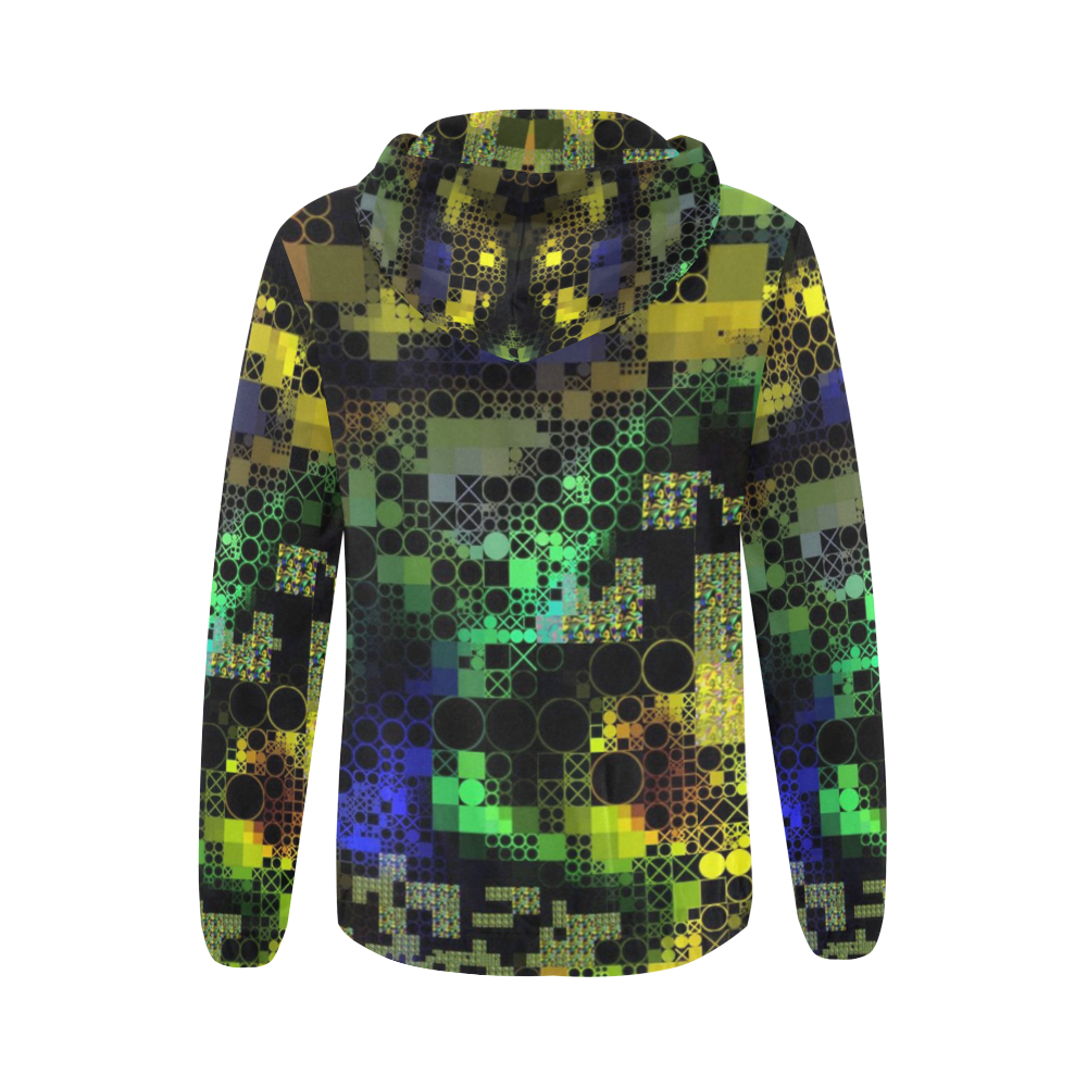 funny mix of shapes  by JamColors All Over Print Full Zip Hoodie for Women (Model H14)