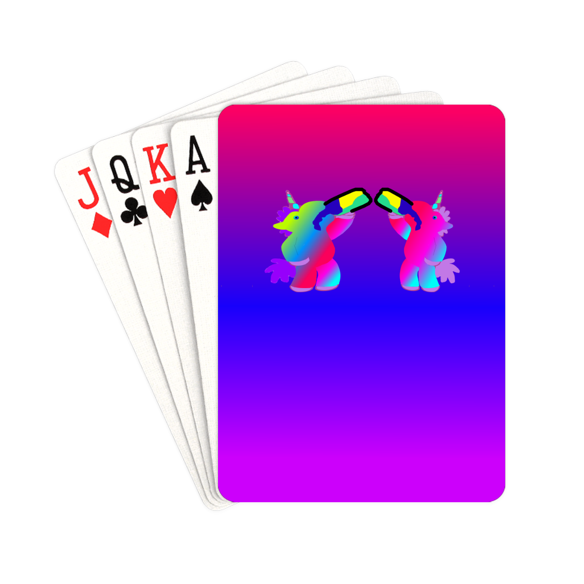 Thirsty Unicorns Playing Cards Playing Cards 2.5"x3.5"