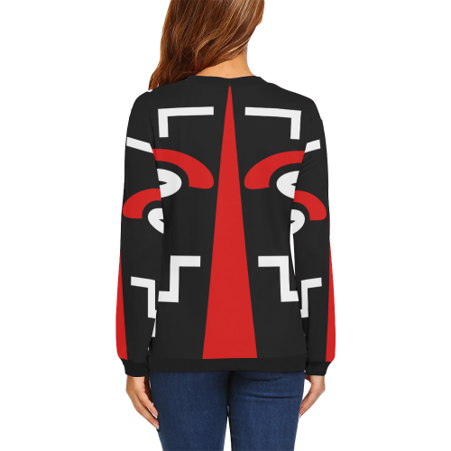 ligbi tribal All Over Print Crewneck Sweatshirt for Women (Model H18)