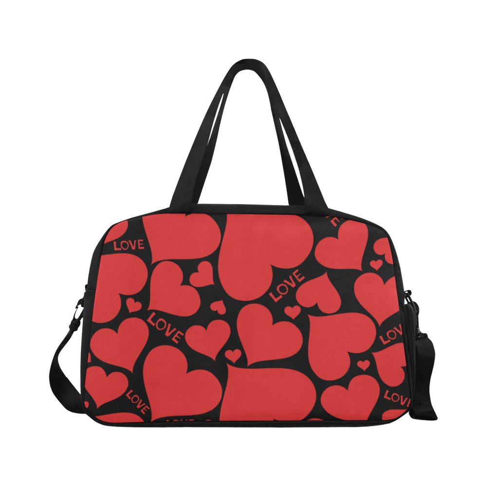 Love Red Hearts Fitness Handbag (Model 1671)