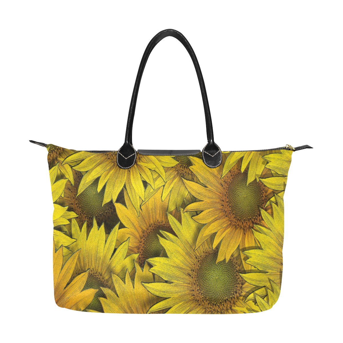 Surreal Sunflowers Single-Shoulder Lady Handbag (Model 1714)