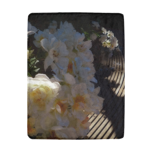 rose in morning light Ultra-Soft Micro Fleece Blanket 43''x56''