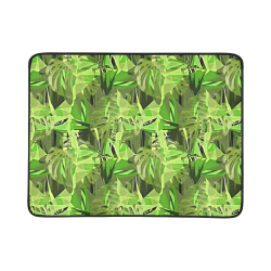 Tropical Jungle Leaves Camouflage Beach Mat 78"x 60"