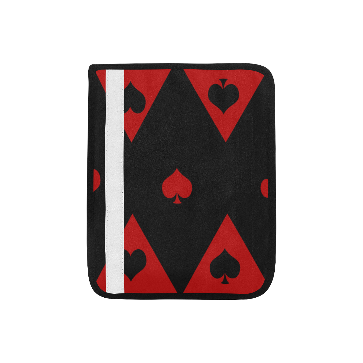 Las Vegas Black Red Play Card Shapes Car Seat Belt Cover 7''x8.5''