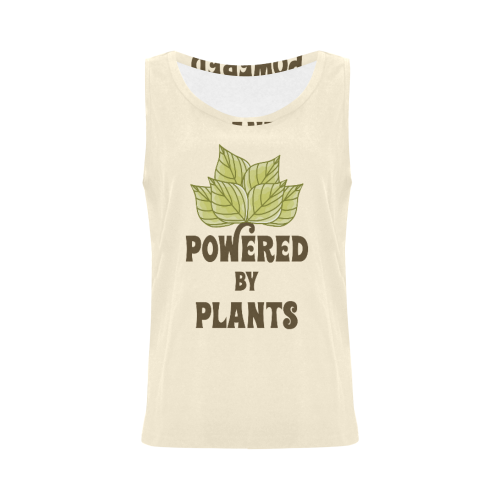 Powered by Plants (vegan) All Over Print Tank Top for Women (Model T43)