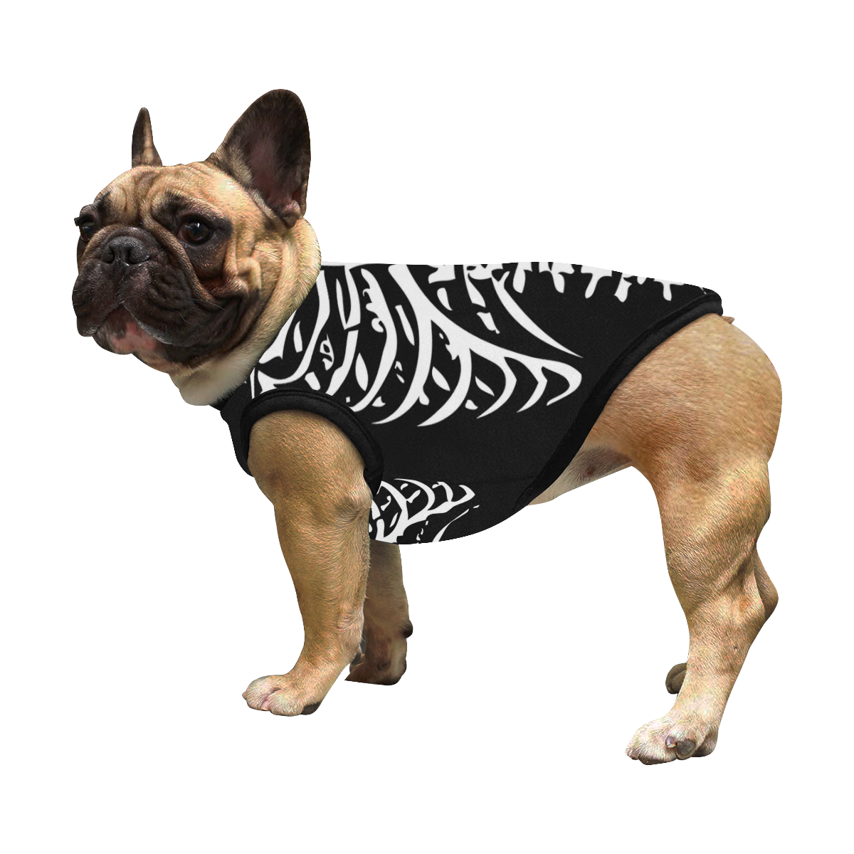 Halloween Costume Skeleton Ribs All Over Print Pet Tank Top