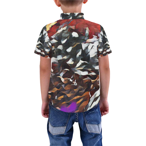 Pieces of Me Boys' All Over Print Short Sleeve Shirt (Model T59)