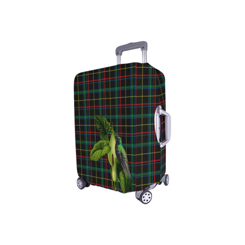 Tartan With Flower And Bird Luggage Cover/Small 18"-21"
