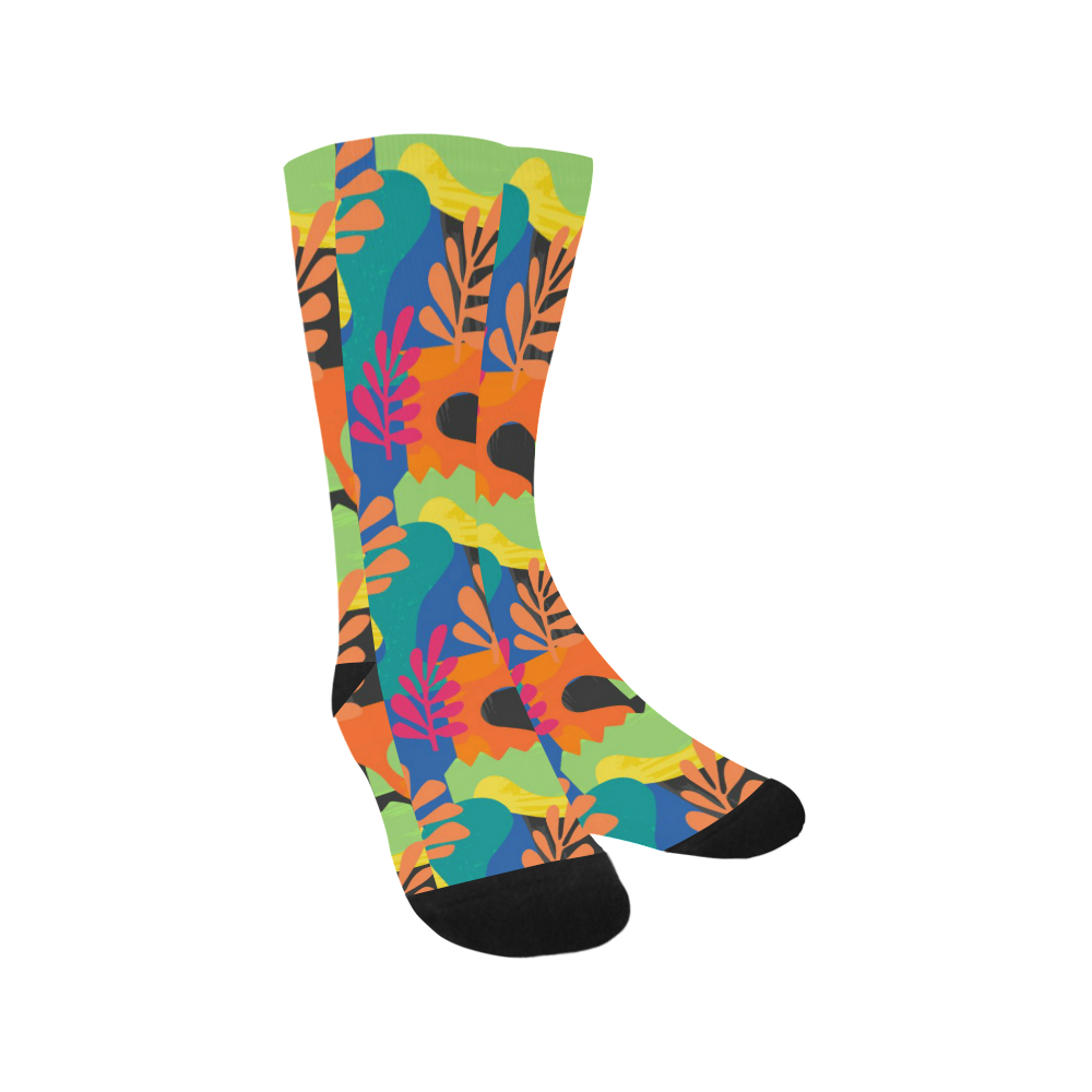 Abstract Nature Pattern Trouser Socks