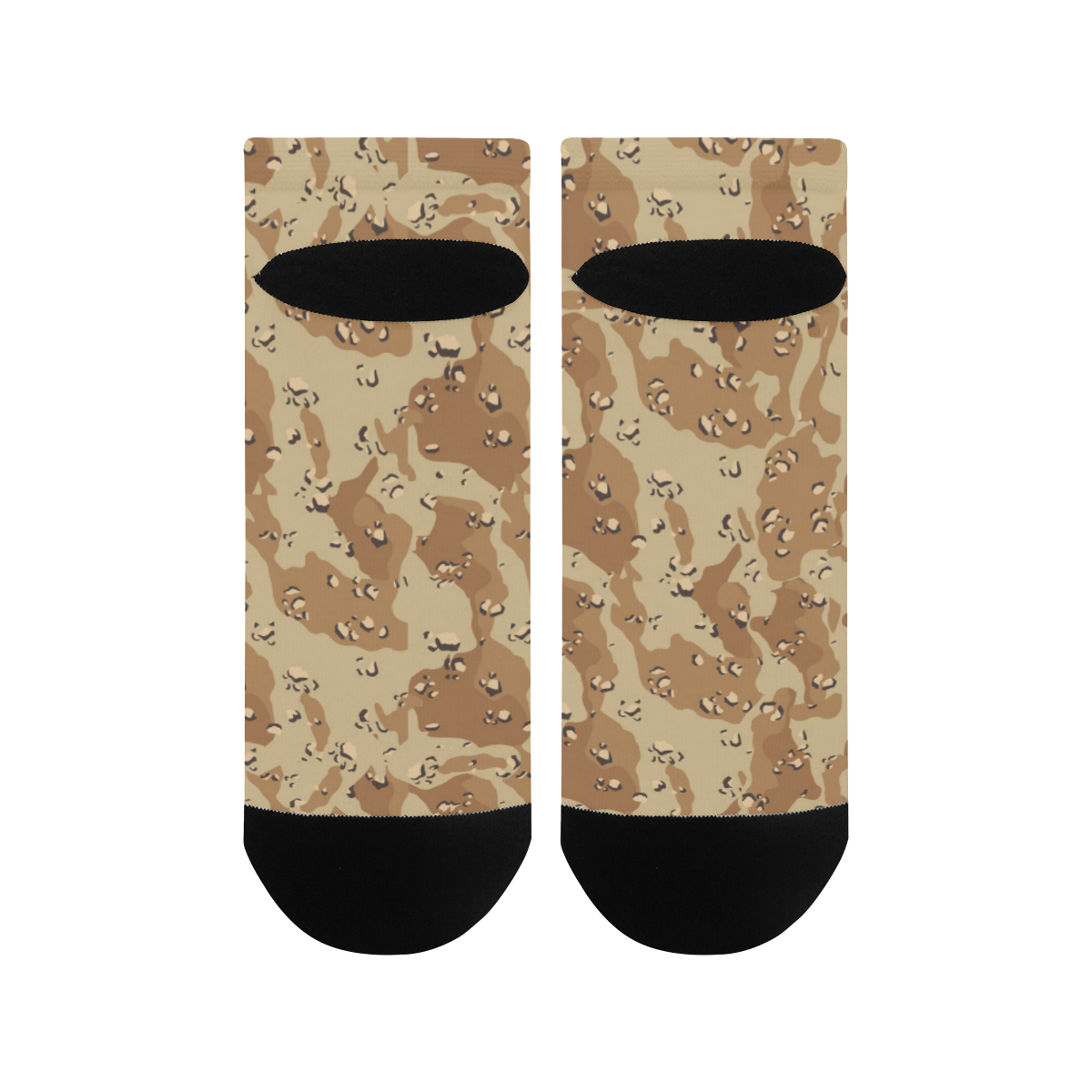 Vintage Desert Brown Camouflage Women's Ankle Socks