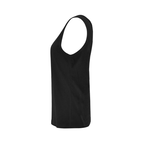 color black All Over Print Tank Top for Women (Model T43)