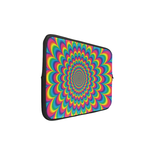 Crazy Psychedelic Flower Power Hippie Mandala Macbook Pro 17''