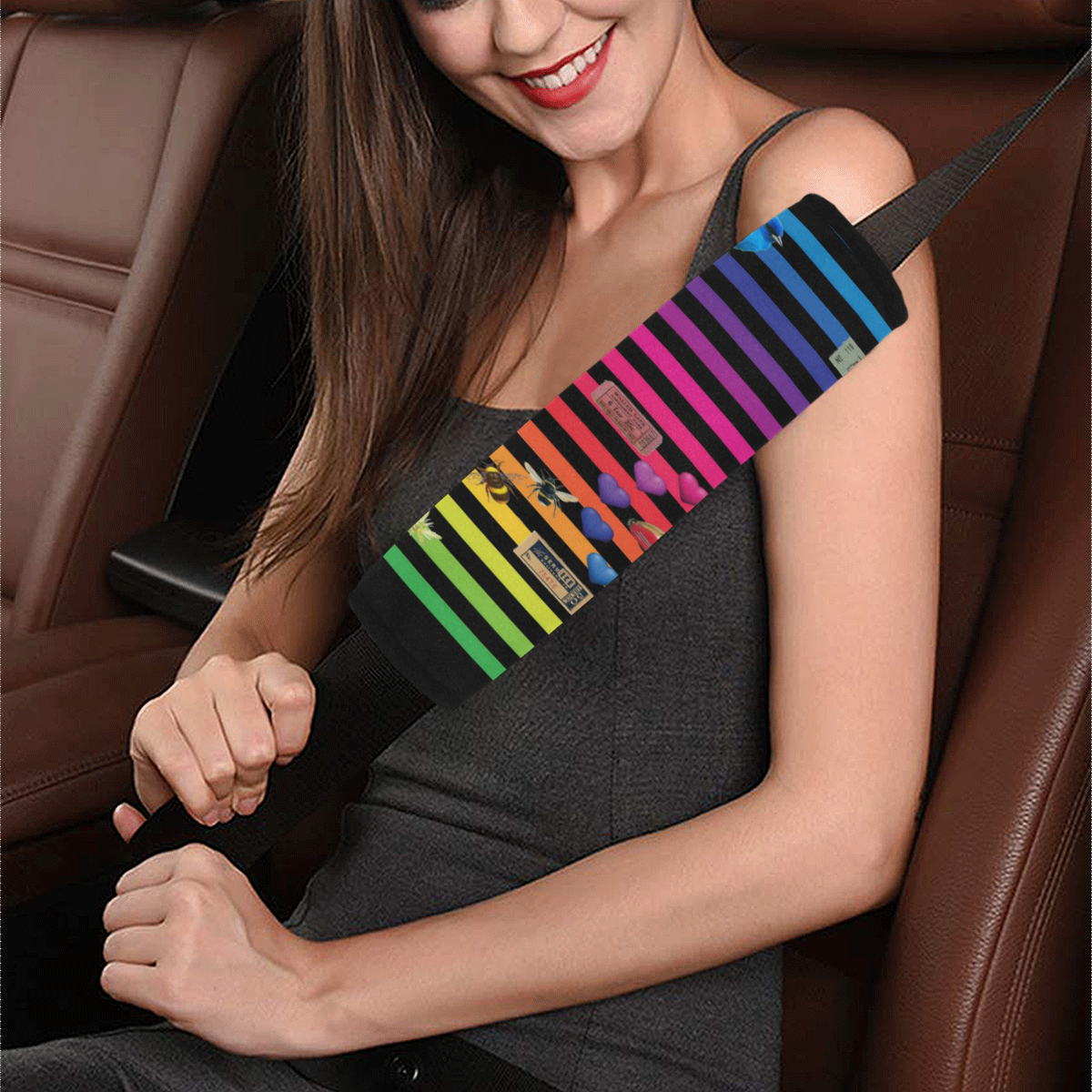 Just the Ticket Car Seat Belt Cover 7''x12.6''
