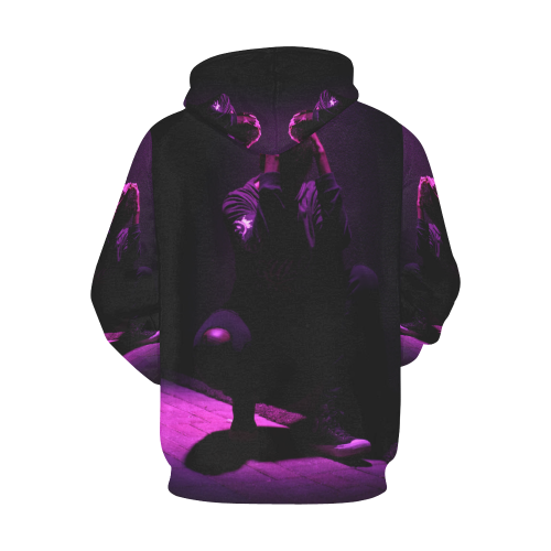 #MOOD HOODIE (UPSIZE) All Over Print Hoodie for Men/Large Size (USA Size) (Model H13)
