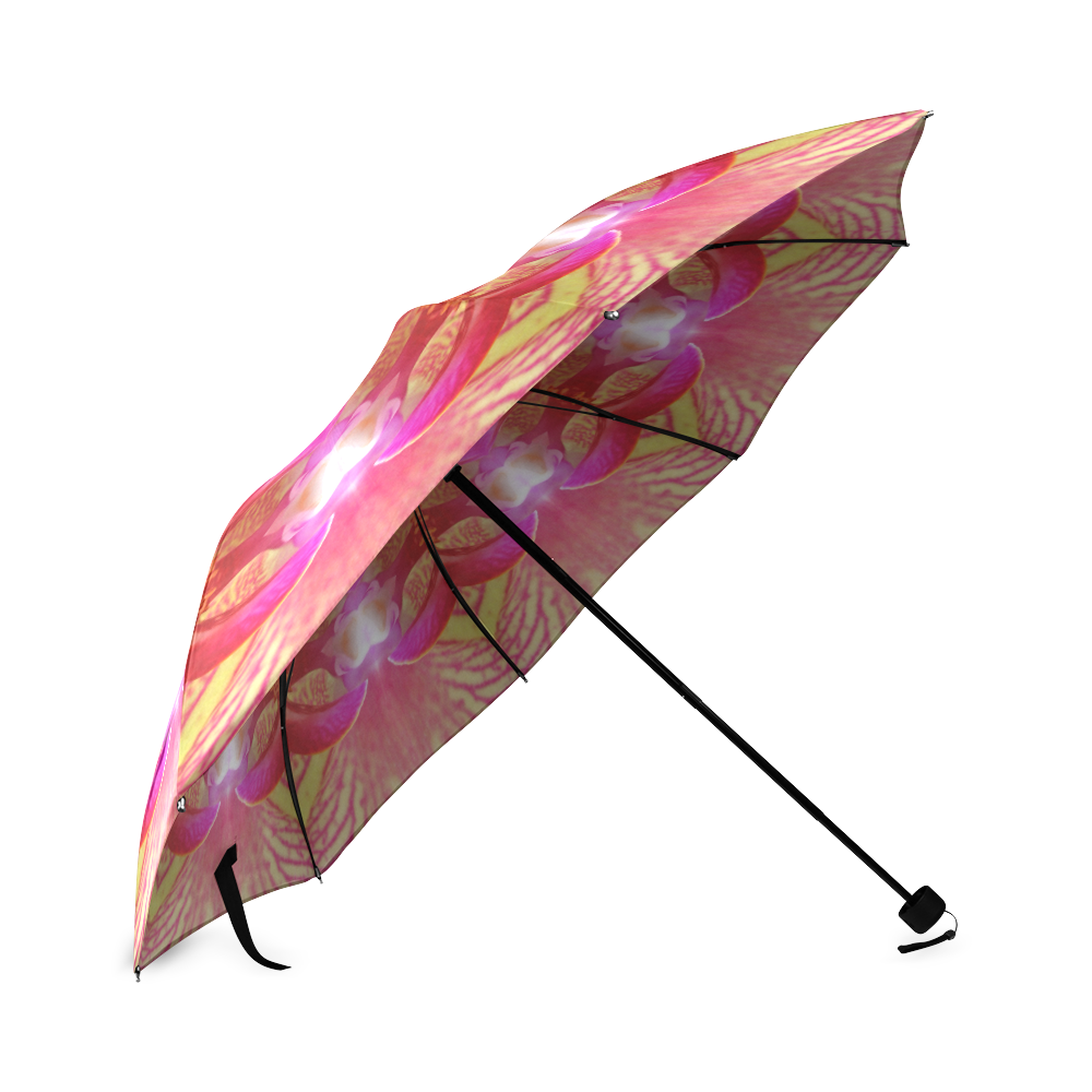 kal16_orchid_yellow_pink Foldable Umbrella (Model U01)