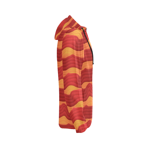 Bacon All Over Print Full Zip Hoodie for Women (Model H14)