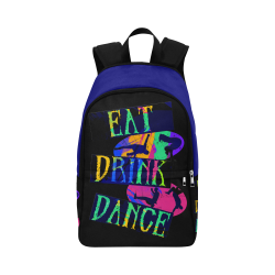 Break Dancing Colorful / Black / Blue Fabric Backpack for Adult (Model 1659)