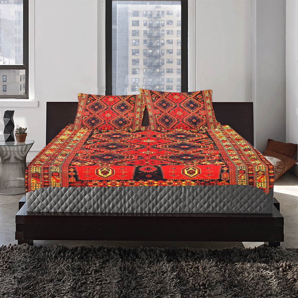 Azerbaijan Pattern 3 3-Piece Bedding Set
