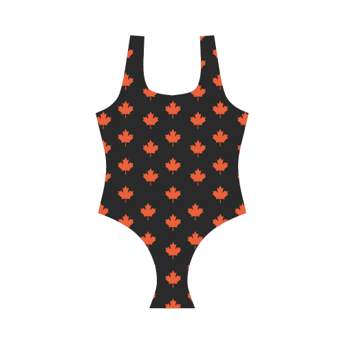 Maple leaf Vest One Piece Swimsuit (Model S04)