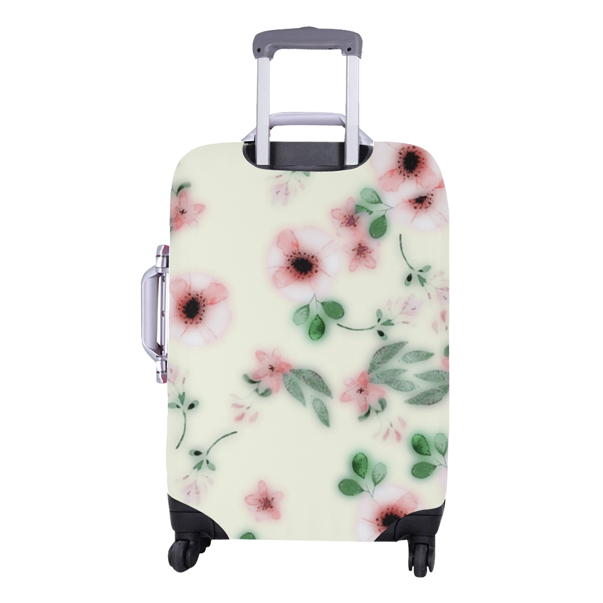 Annabellerockz-flower-suitcase Luggage Cover/Medium 22"-25"