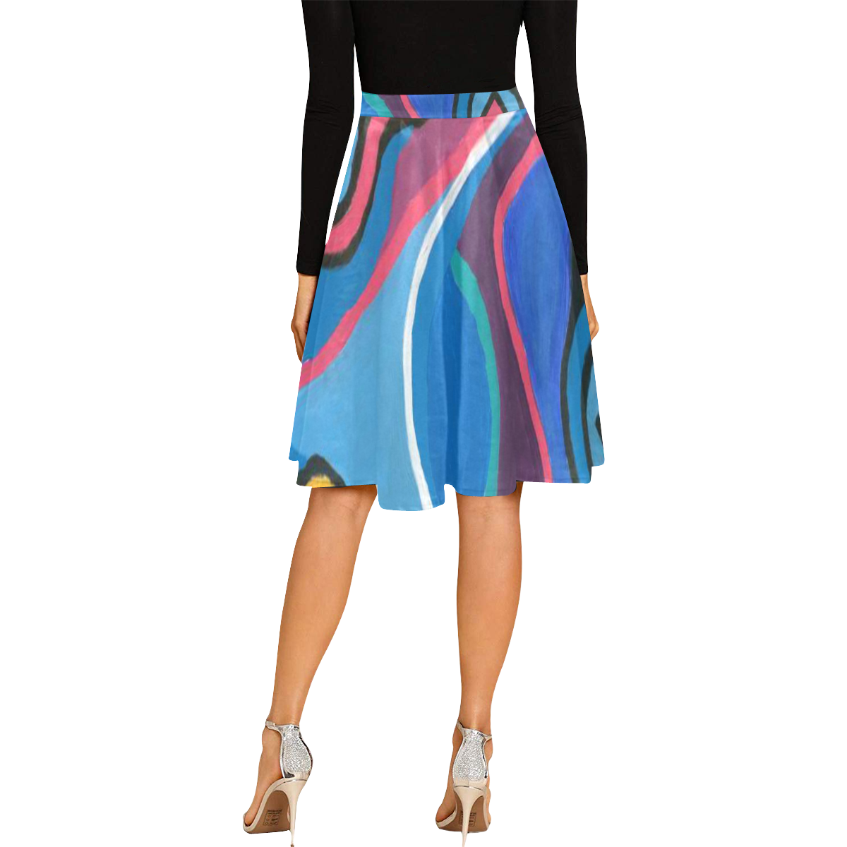 Mariposas midi skirt Melete Pleated Midi Skirt (Model D15)