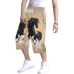Wonderful horse Men's All Over Print Baggy Shorts (Model L37)