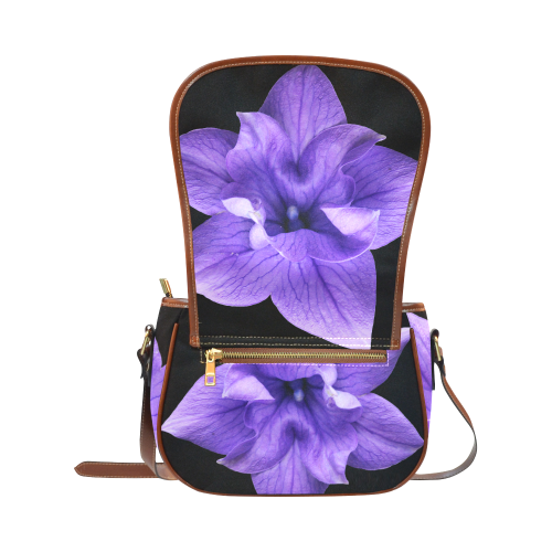 Balloon Flower Saddle Bag/Small (Model 1649) Full Customization