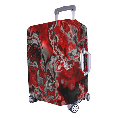 awesome fractal marbled 07 Luggage Cover/Large 26"-28"