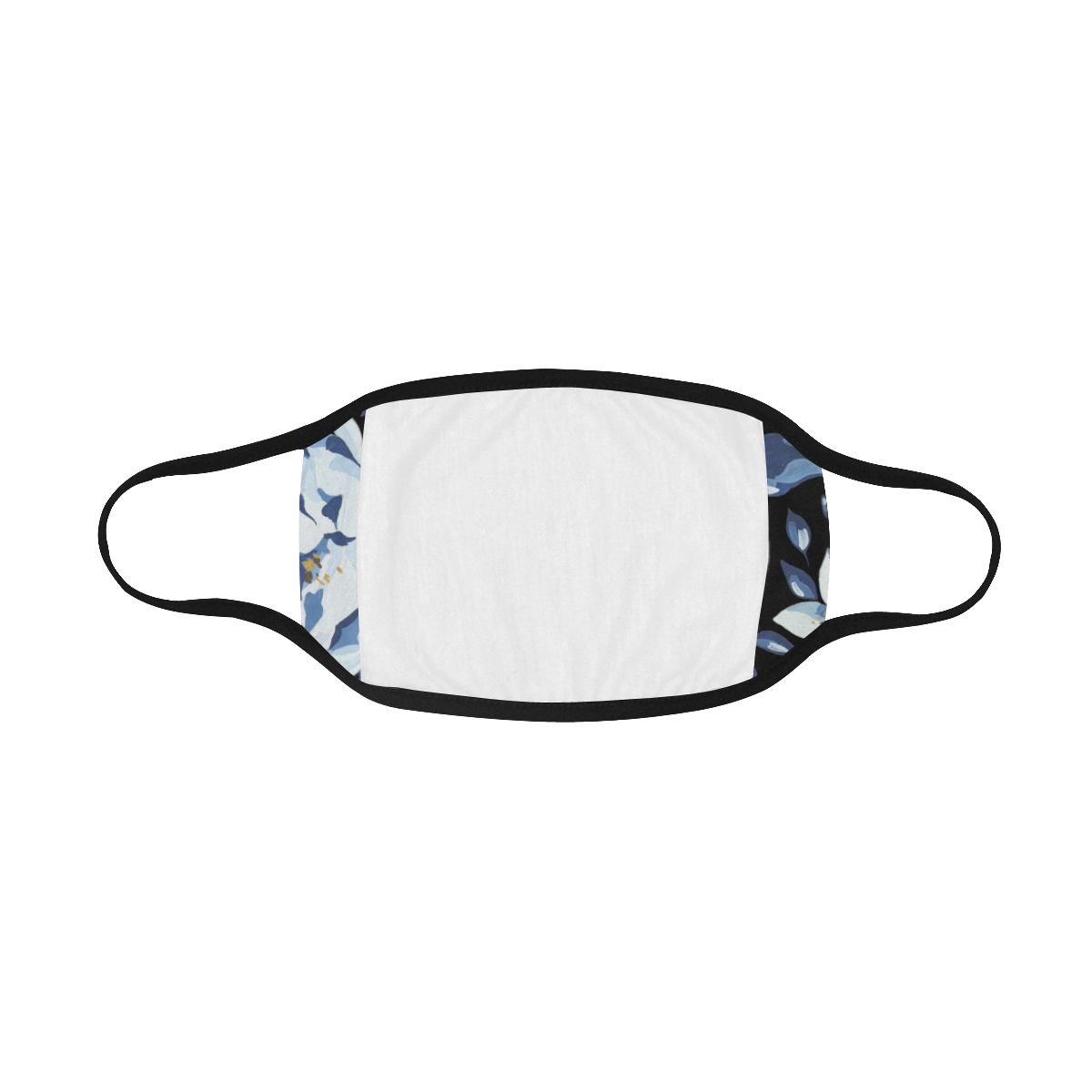 Blue Floral Mouth Mask Mouth Mask