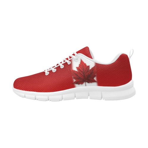 Canada Flag Shoes Women's Breathable Running Shoes (Model 055)