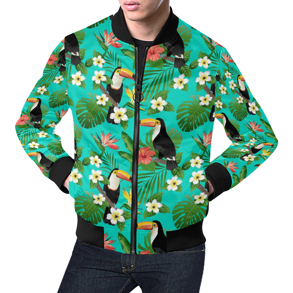 Summer Floral Bomber Jacket