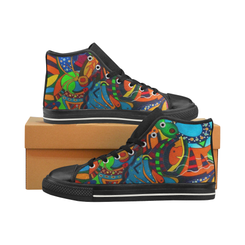 Laetus High Top Canvas Shoes for Kid (Model 017)